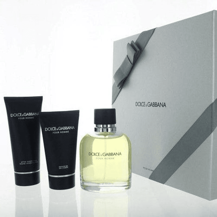 Pour Homme Estuche 125ML EDT + After Shave 100ML + Shower Gel D&G 1