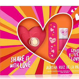 LOVE LOVE LOVE ESTUCHE EDT 80ML + LIMA + ESMALTE DE UÑAS 6ML