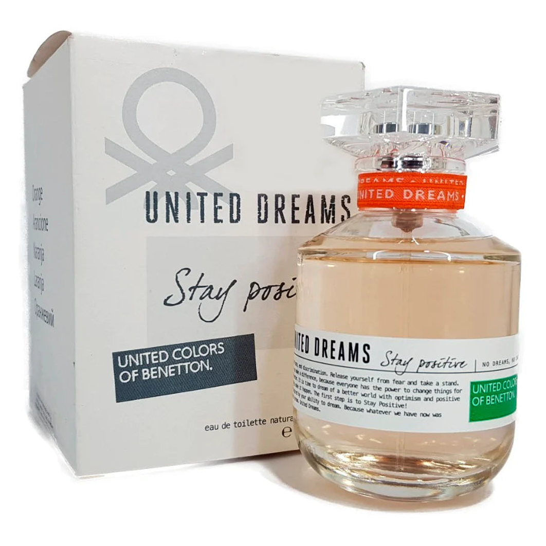 United Dreams Stay Positive Benetton Edt 80Ml Mujer Tester 1