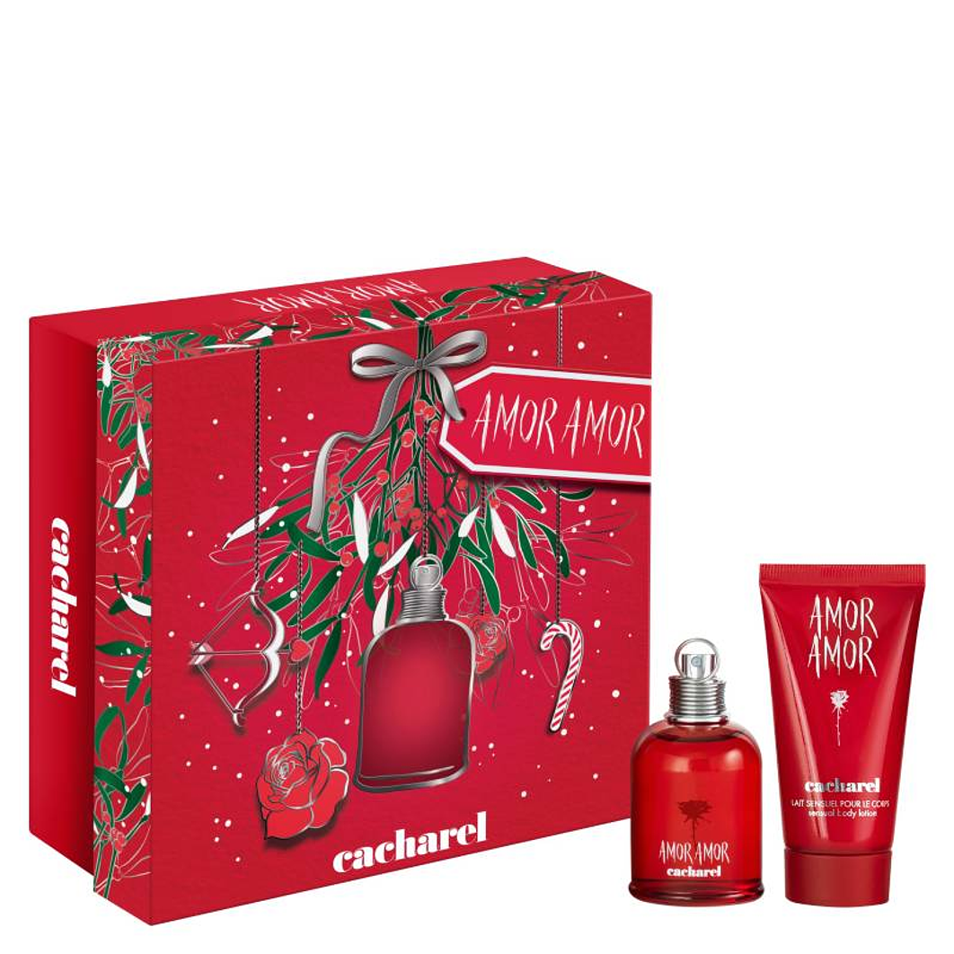 ESTUCHE AMOR AMOR XMAS EDT 30ML+50ML BL MUJER 1