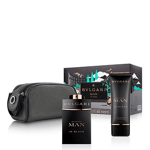 Estuche Bvlgari Man In Black Edp 100Ml+100Ml A/S+Bolso Hombre07