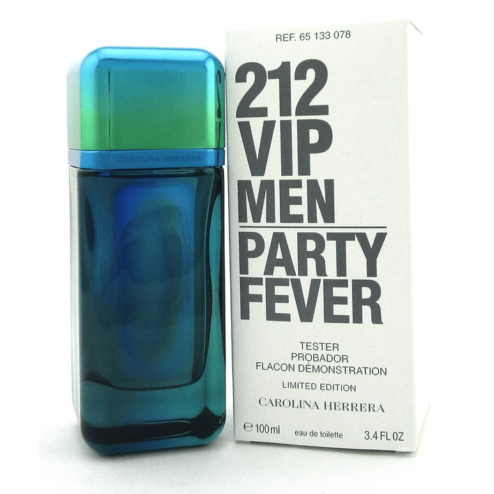 212 Vip Men Party Fever TESTER 100ML EDT Hombre Carolina Herrera 1