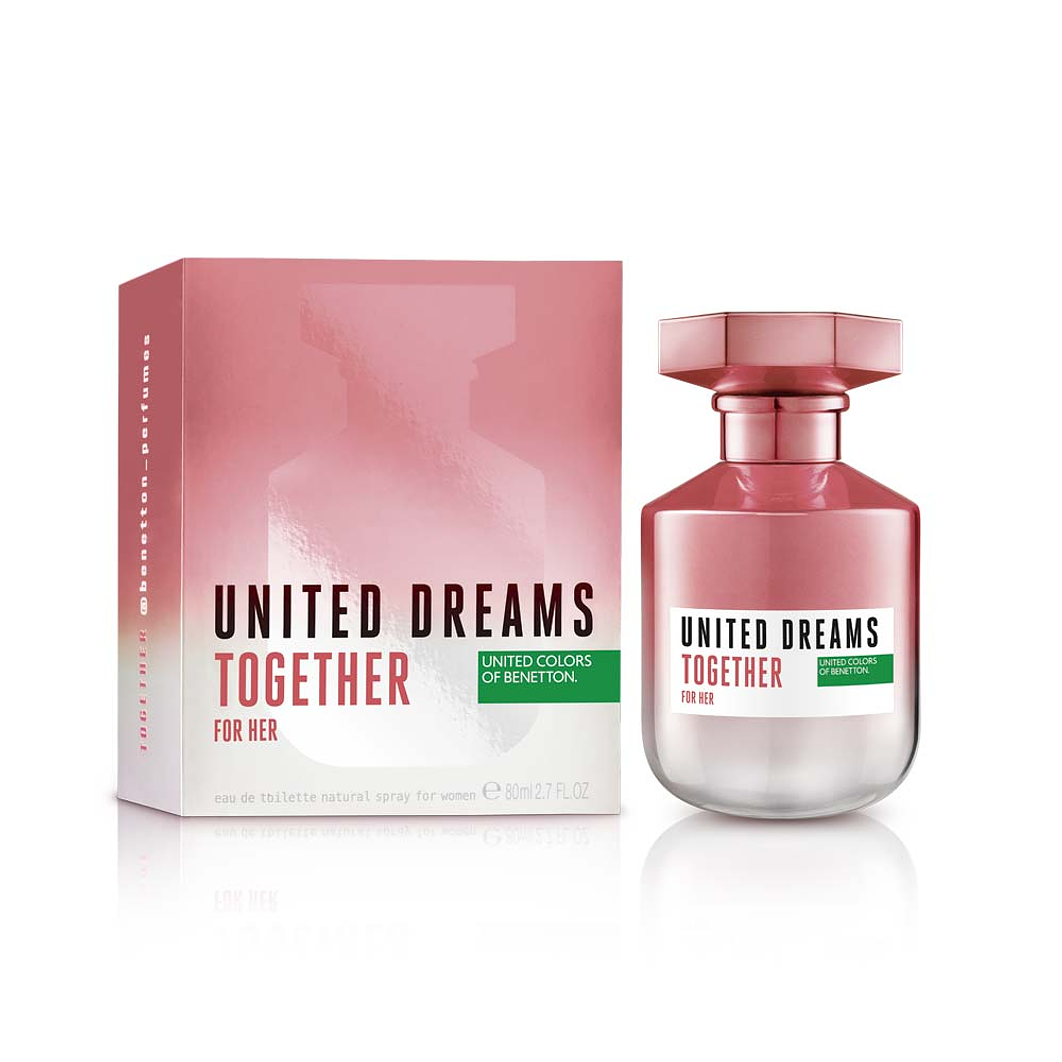 United Dreams Together Edt 80ml Mujer 1