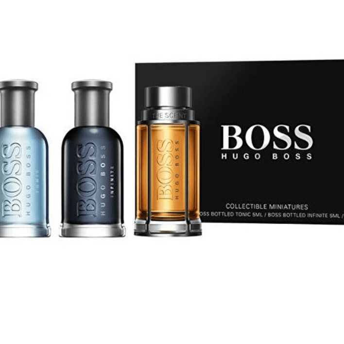 Estuche Miniaturas Boss Botttled+Tonic+Infinite+Scent 4x5Ml Hombre 1