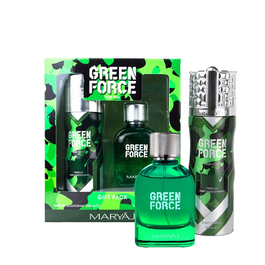 Estuche Green Force For Him Maryaj Edp 100ML +Deo 200ML Hombre 1