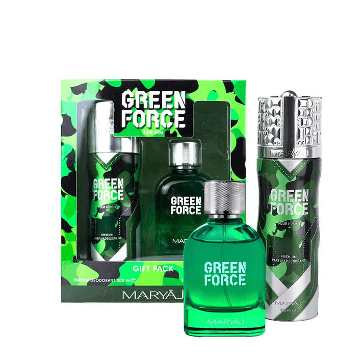 Estuche Green Force For Him Maryaj Edp 100ML +Deo 200ML Hombre 1