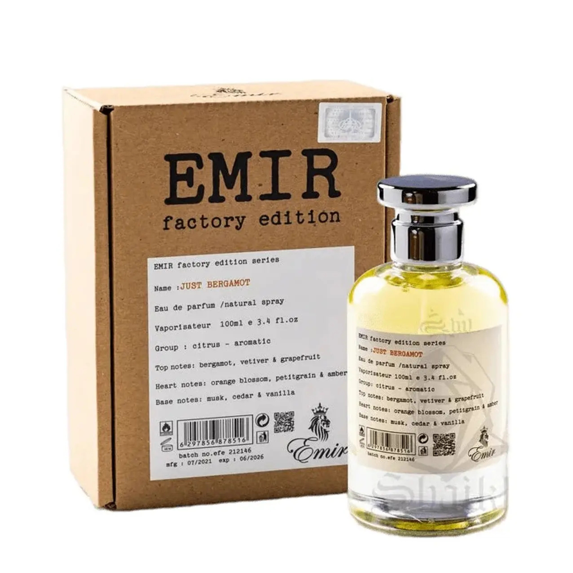 Ediction Just Bergamot Emir Factory Ediction Paris Corner Edp 100M...