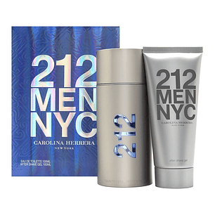 212 Nyc Men Estuche 100ml+100ml A/S Hombre Carolina Herrera