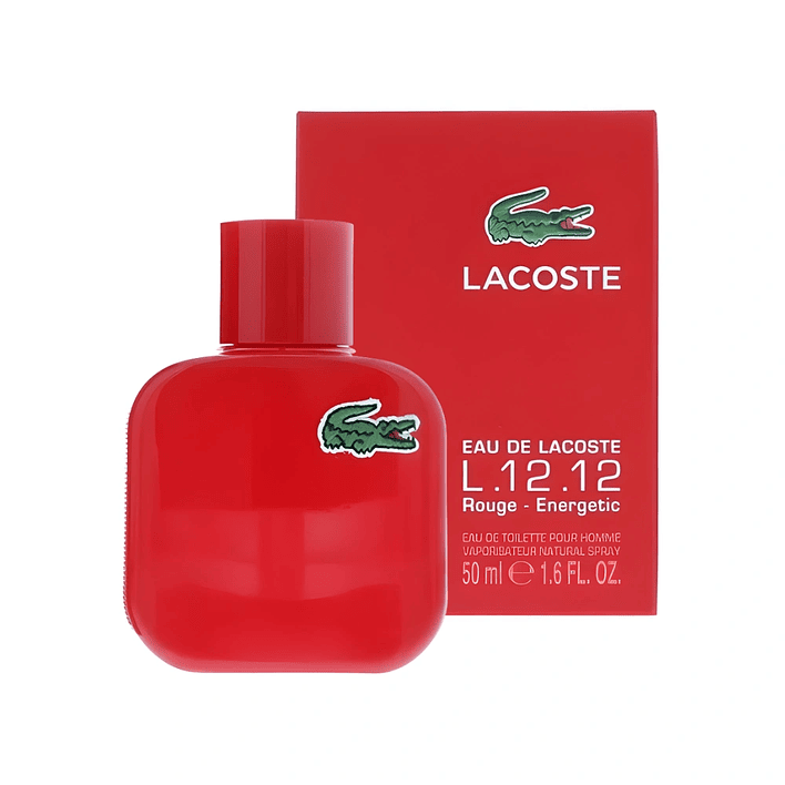 Lacoste L 12.12 Rouge Energetic Edt 50Ml Hombre 1