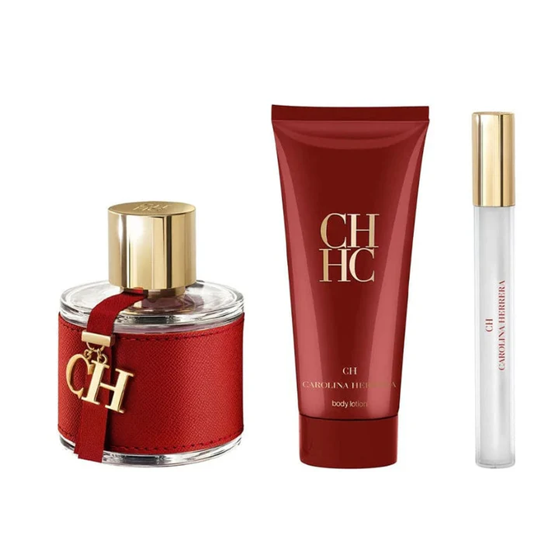 Carolina Herrera Ch Women Set Edt 100 Ml + Edt 10 Ml + Crema 100 Ml 2