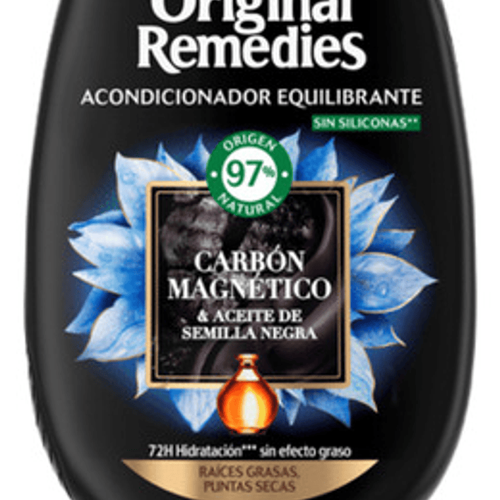 Acondicionador Original Remedies Carbón Magnético 250ml 1