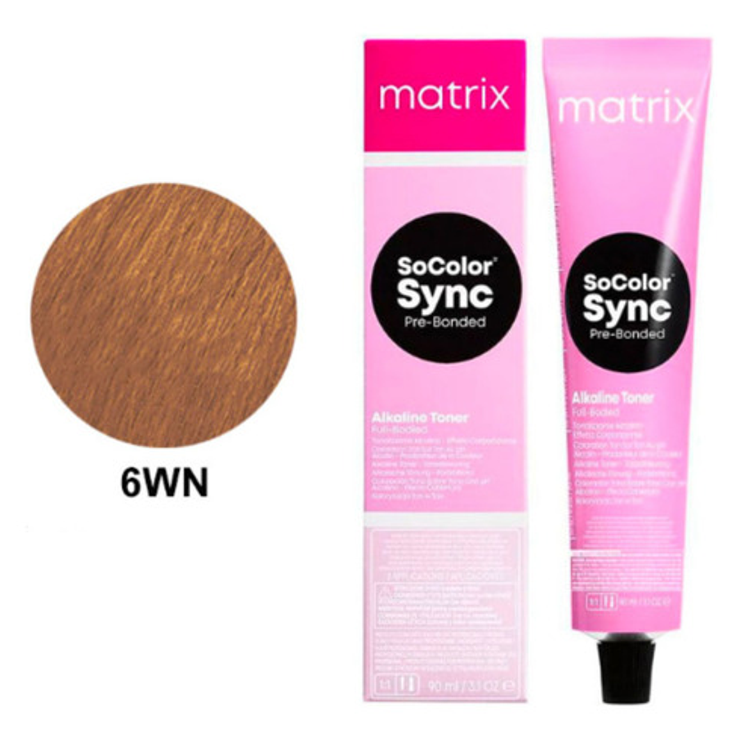 Tintura Matrix Sc 6wn 90ml Rubio Calido Natural Oscuro 1
