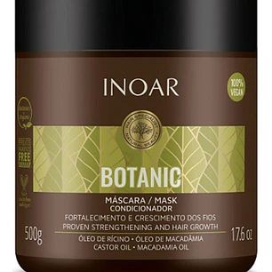 Máscara Botanic De Aceite De Ricino Y Macadamia 500g - Inoar
