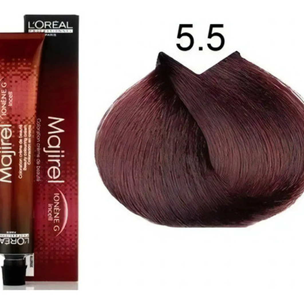 Loreal Pro Majirel Tintura 5.5 Castaño Claro Caoba 50g 1