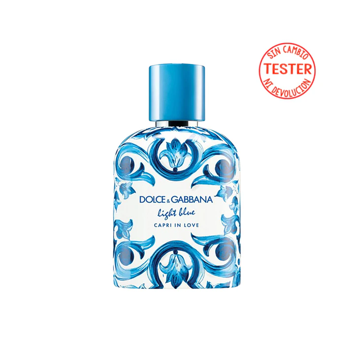 DOLCE & GABBANA LIGHT BLUE CAPRI IN LOVE POUR HOMME 100ML EDP HOMBRE TESTER 1