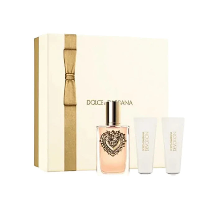 Estuche Devotion  Dolce And Gabanna EDP 100 ml + SG 50 ml + Body Lotion 50 ml Mujer 1