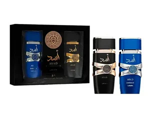 Estuche Asad 5th Anniversary Edition Lattafa Edp Asad Zanzibar 100Ml + Asad 100Ml Hombre