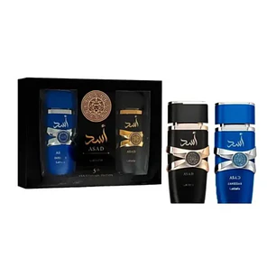 Estuche Asad 5th Anniversary Edition Lattafa Edp Asad Zanzibar 100Ml + Asad 100Ml Hombre