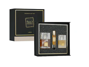 Estuche Khamrah Lattafa Edp 100Ml + 12Ml + Hair Mist 50Ml Unisex