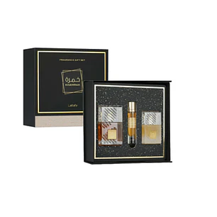 Estuche Khamrah Lattafa Edp 100Ml + 12Ml + Hair Mist 50Ml Unisex