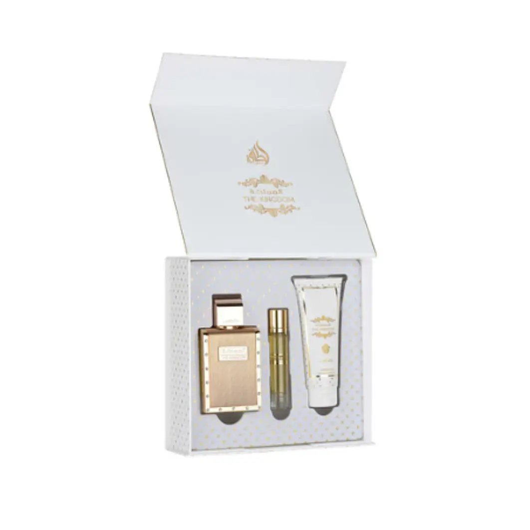 Estuche The Kingdome Lattafa Edp 100Ml + 12Ml + S/G 100Ml Hombre 1