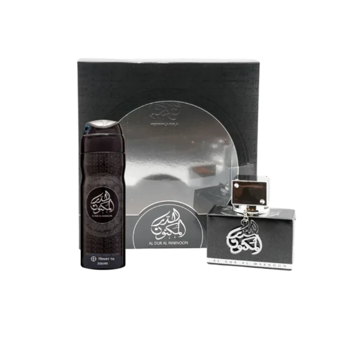 LATTAFA AL DUR AL MAKNOON 100ML+DEO 200ML EDP (H) SET 1