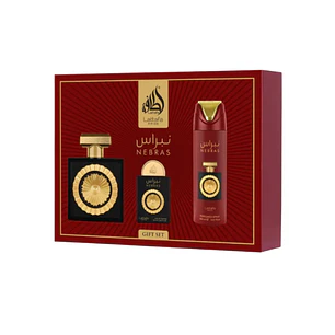 LATTAFA PRIDE NEBRAS EDP 100ML+20ML+200ML SPRAY (U) SET