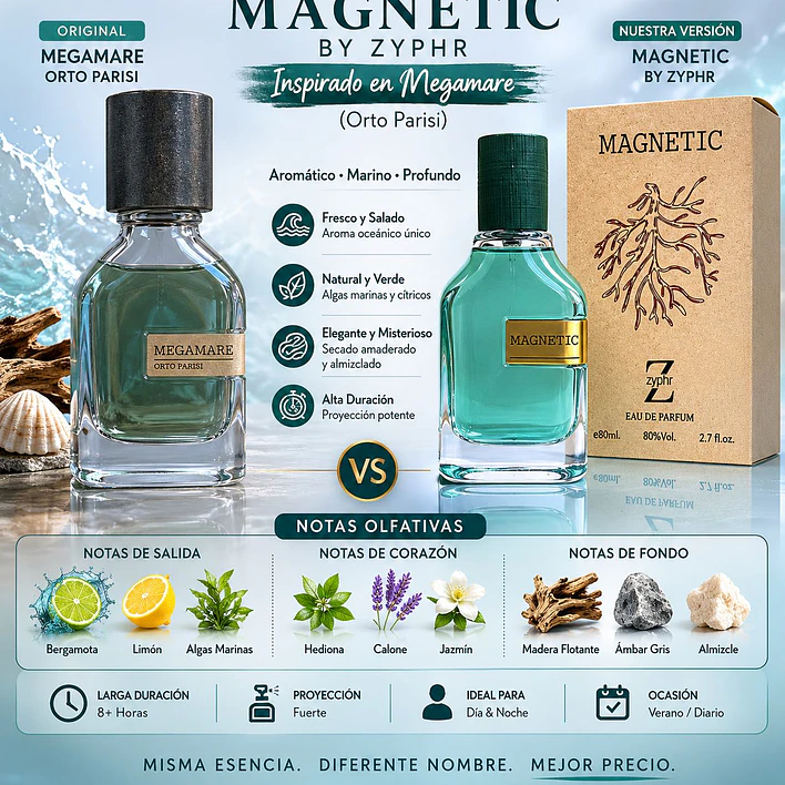 ZYPHR MAGNEITC 80ML UNISEX (DUPE DE MEGAMARE ORTO PARISI) 2