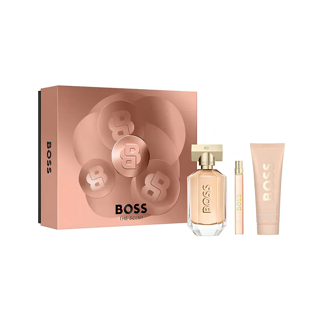 Estuche Boss The Scent  Edp 100Ml+10Ml  + 75Ml Body Lotion Mujer  1