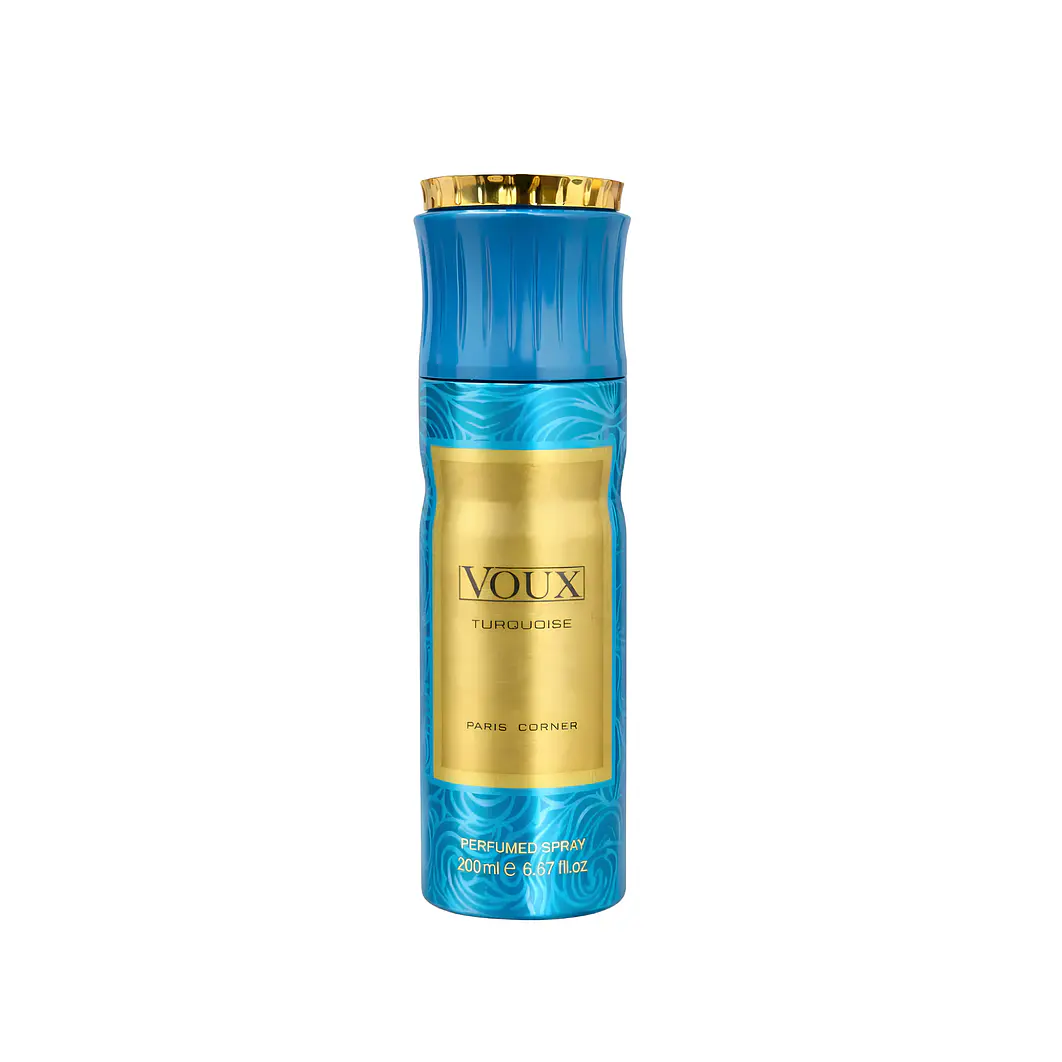 Desodorante Voux Turquoise  Paris Corner Perfumed Spray 200Ml Unisex  1