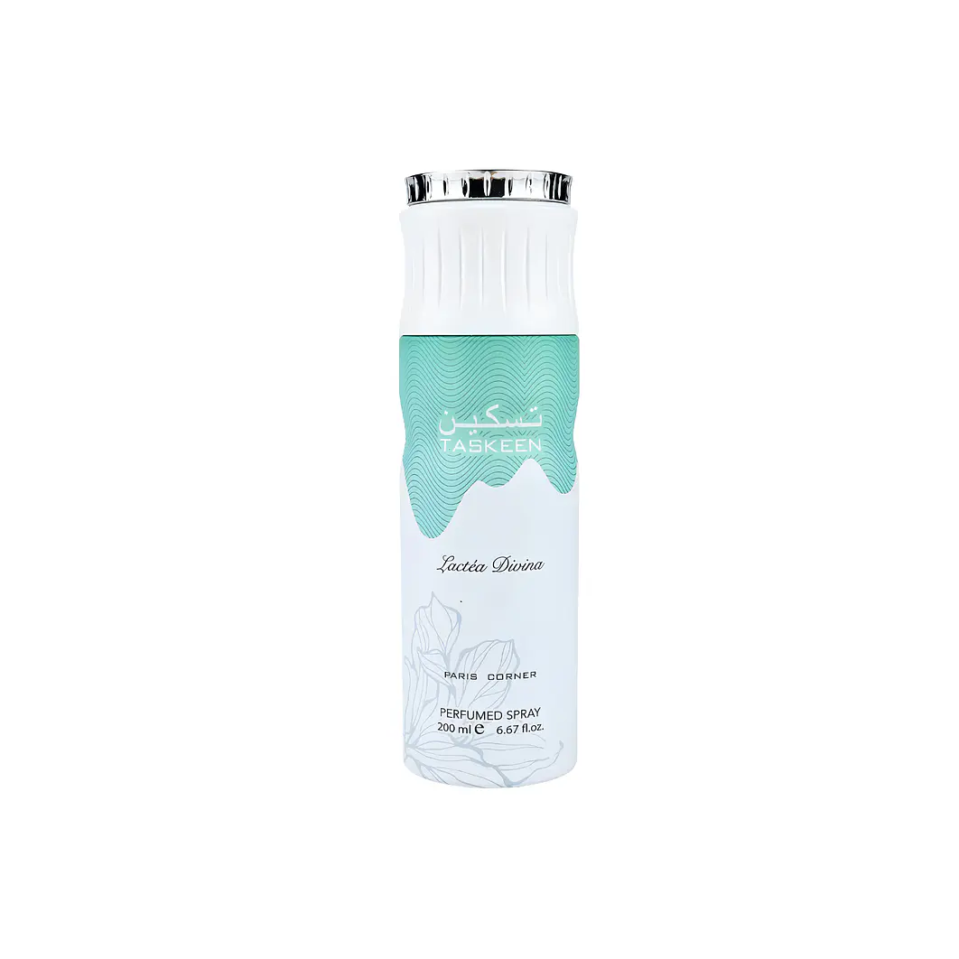 Desodorante Taskeen Lactea divina  Paris Corner Perfumed Spray 200Ml Unisex  1