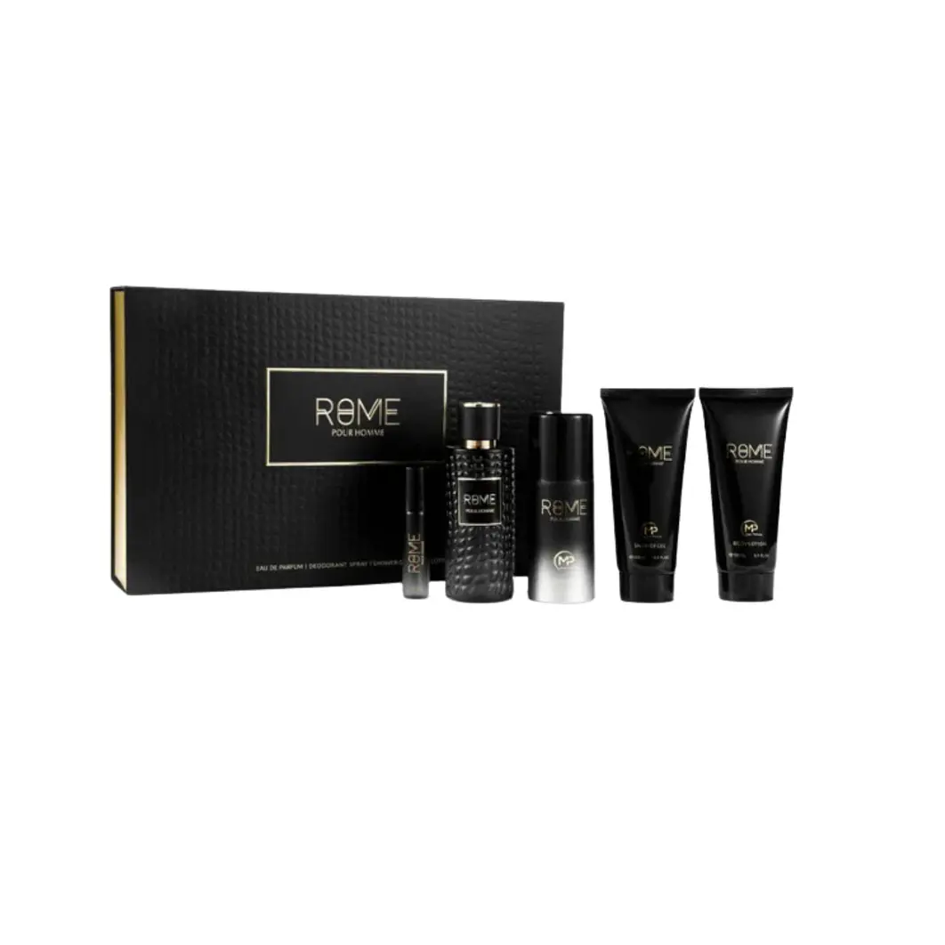 Estuche Bharara Rome Pour Homme  100ML+15ML+150ML DEO +150ML B/L+150ML S/G Hombre 1