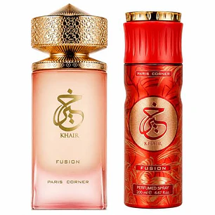 Set Paris Corner Khair Fusion EDP 100 ml + Spray 200 ML