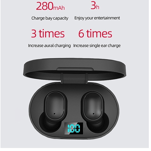 Audífonos Inalámbricos Bluetooth 5.0 Tws - E6s