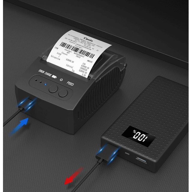 Impresora Boleta Térmica Bluetooth Portátil 58mm Recargable