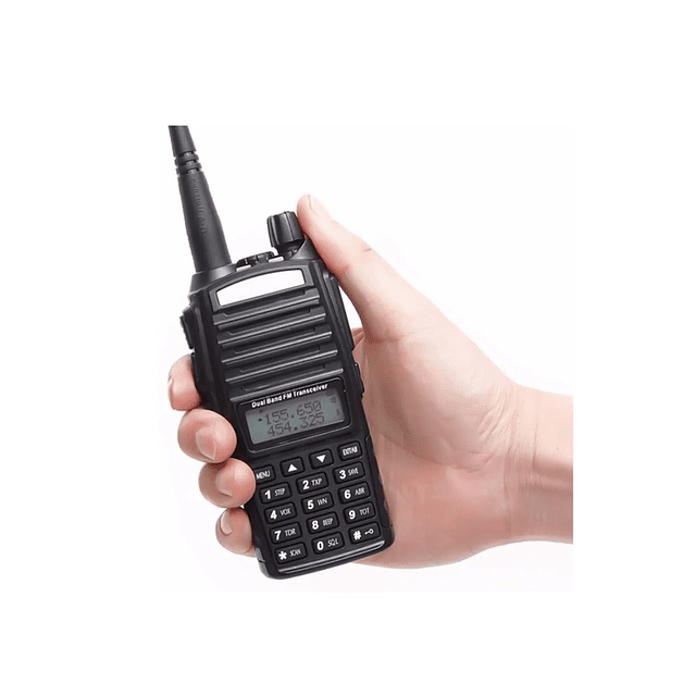 Radio Vhf Uhf Dual Band Uv-82 Walkie Talkie Con Manos Libre