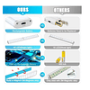 Luz Led Recargable Usb / Sensor De Movimiento/ 60 Led / Iman