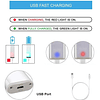 Luz Led Recargable Usb / Sensor De Movimiento/ 60 Led / Iman