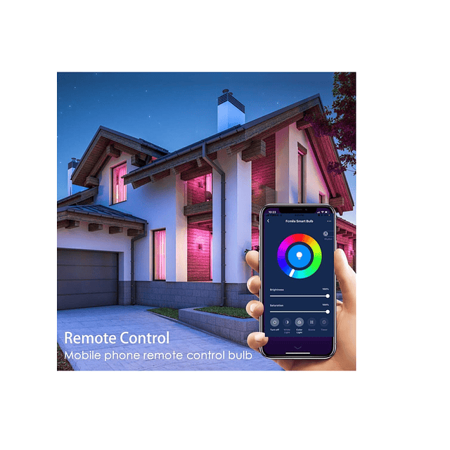 Ampolleta Inteligente Wifi Rgb 10w 806lm Alexa Y Google
