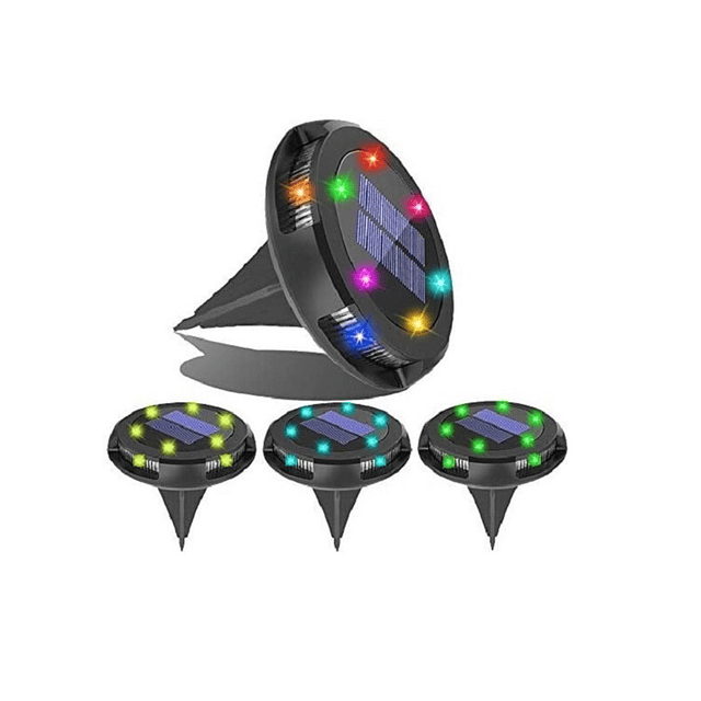 Luz Multicolor Solar Ideal Para Jardin / Somos Ventasmacul