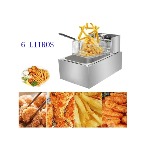 Freidora Eléctrica Papas Fritas,pollo,etc. Uso Doméstico.