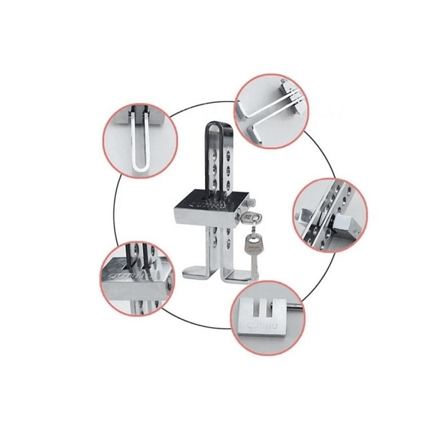 Traba Pedal + Candado + Llaves Seguridad Auto Robo