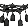 Soquete Guirnalda Para Ampolletas E27/ Longitud 10 Metros + Ampolletas Colores