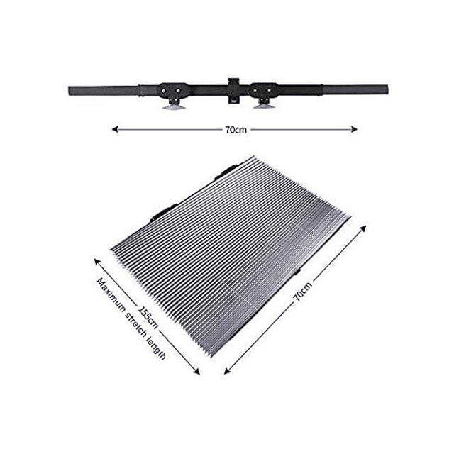 Sombra Para Parabrisas Retráctil De Fácil Instalación 