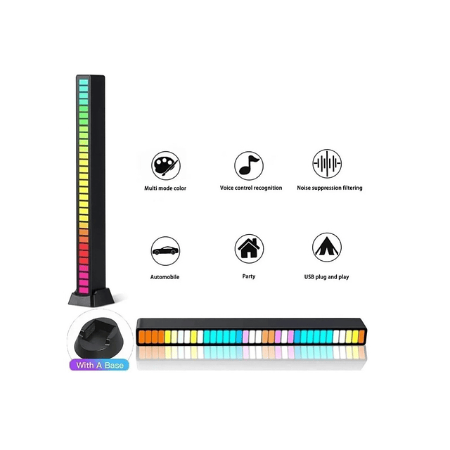 Barra De Luz Rgb Luces Led Activadas Por Sonido