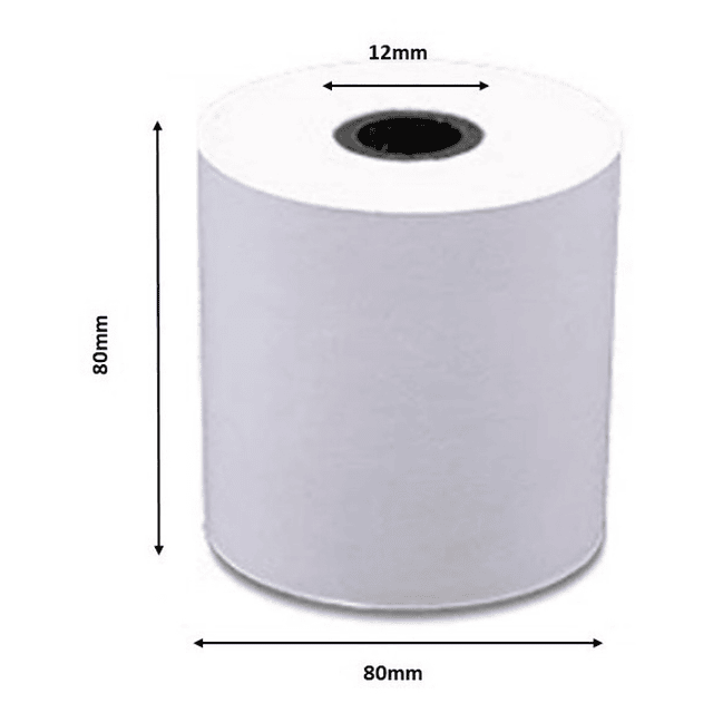 Rollos Térmicos 80x80 Mm Papel Delgado 48 Grs / 10 Unidades *Producto no incluye envío gratis*