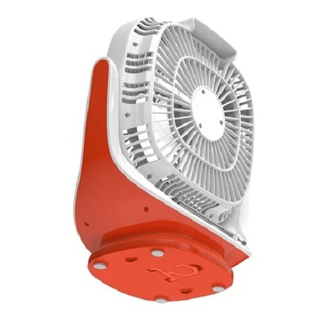 Ventilador Recargable Solar / Linterna / Radio / Bluetooth