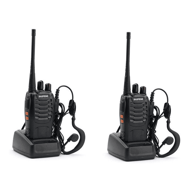 2 Radios Portatil Baofeng Uhf Modelo Bf­888s Con Manos Libre