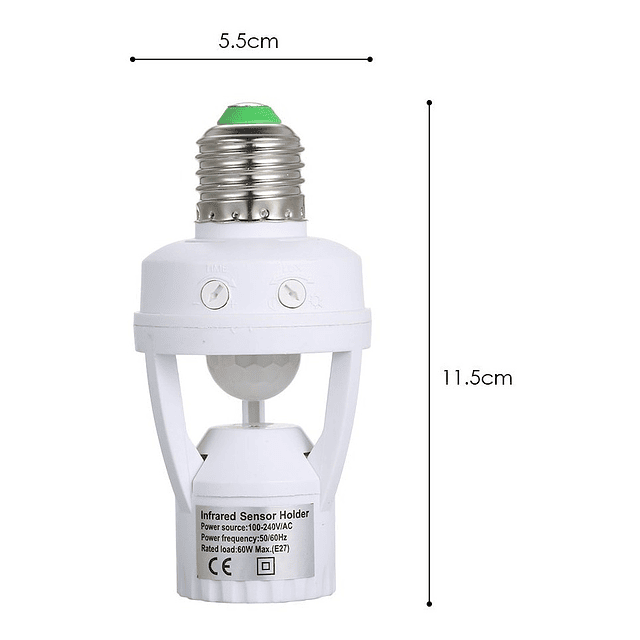 Sensor De Movimiento Soquete E27 / Economico / Versatil