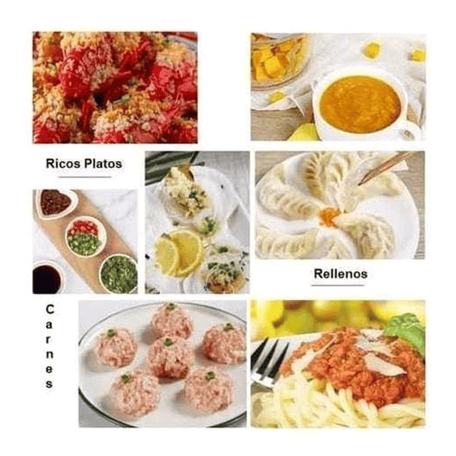 Picador Moledor 2 Litros Eléctrico De Carnes Y Verduras